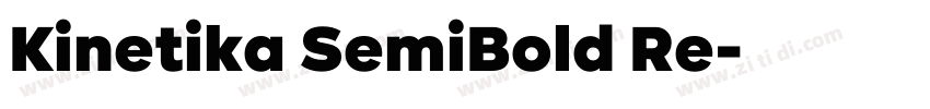 Kinetika SemiBold Re字体转换